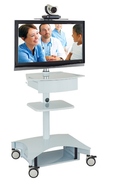 Avteq TMP-200 Flat panel Multimedia cart White multimedia cart/stand