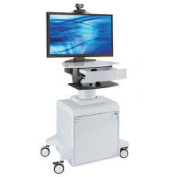 Avteq TMP-800 Flat panel Multimedia cart White multimedia cart/stand