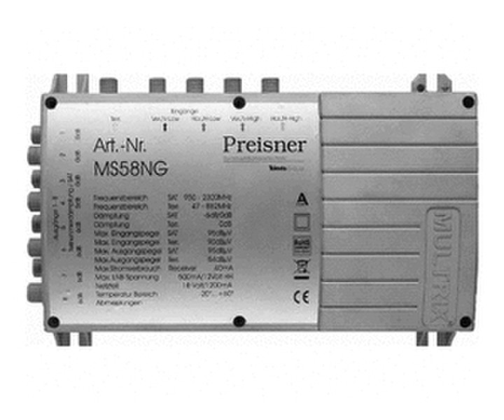 Televes MS56NG Kabel-Splitter-/Verbinder Grau Kabelspalter oder -kombinator