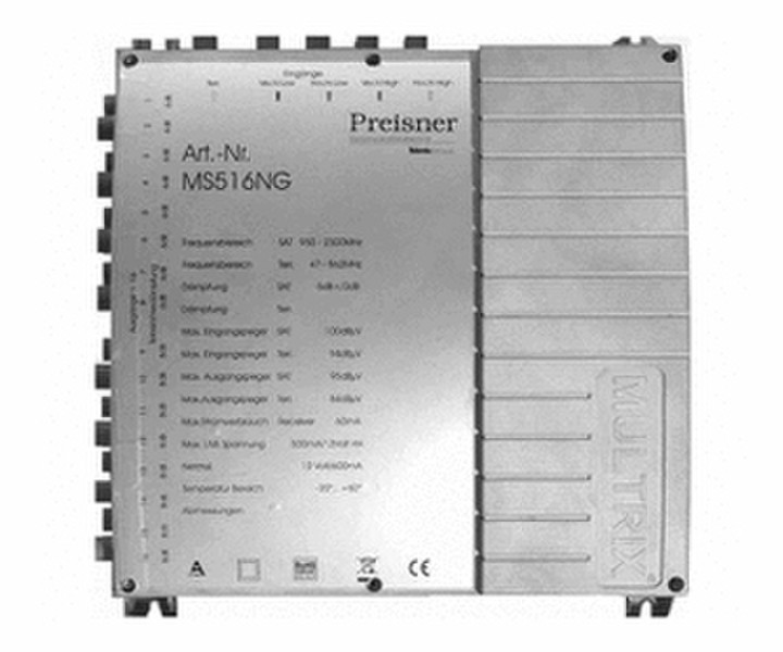 Televes MS512NG Kabel-Splitter-/Verbinder Grau Kabelspalter oder -kombinator