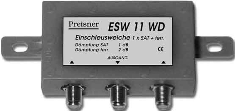 Televes ESW11WD Cable combiner Grey cable splitter/combiner