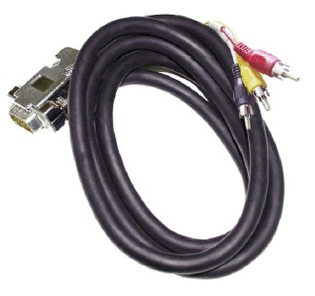 Astro VCP 15-2 1.5м VGA (D-Sub) 3 x RCA Черный адаптер для видео кабеля
