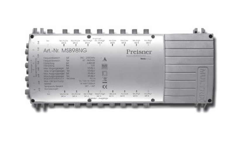 Televes MSK98G Kabel-Splitter-/Verbinder Silber Kabelspalter oder -kombinator