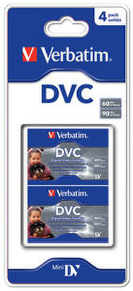 Verbatim Digital Video Cassette 60 Min 4 Pack Mini DV 60min 4pc(s)