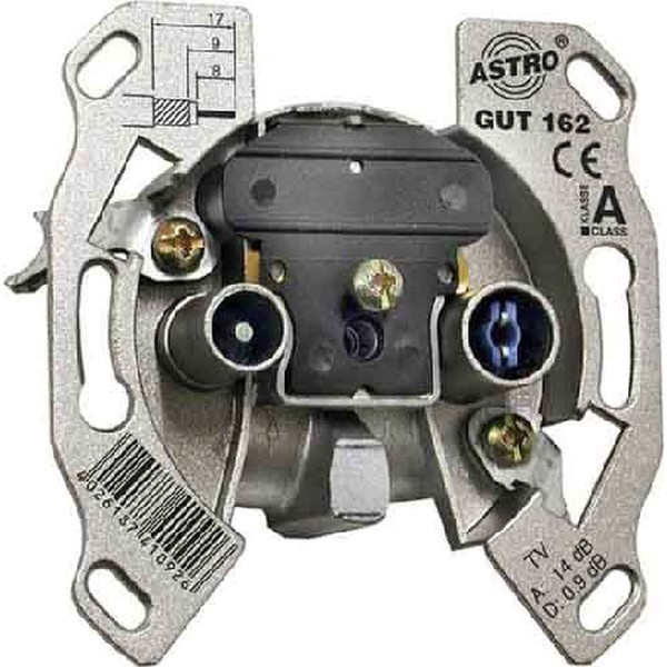 Astro GUT 162 TV (coaxial) Stainless steel outlet box