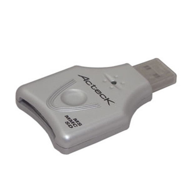 Acteck ACR220 USB 2.0 Cеребряный устройство для чтения карт флэш-памяти