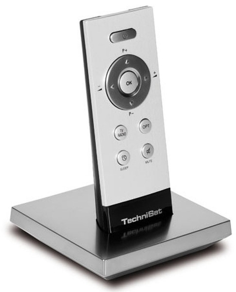 TechniSat Remoty Plus Нажимные кнопки Черный, Cеребряный пульт дистанционного управления