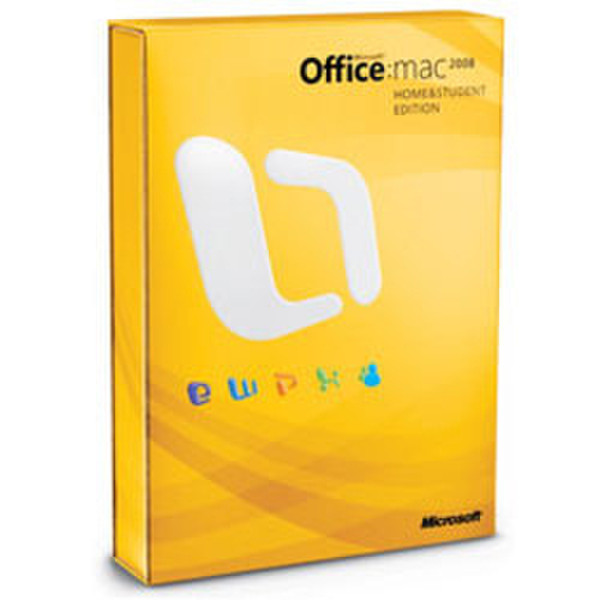 Microsoft Office 2008 for Mac Home and Student Edition, DVD, ES ESP