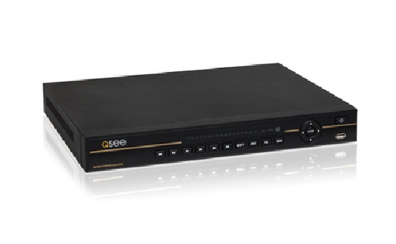 Q-See QC808-1 Schwarz Digitaler Videorekorder (DVR)