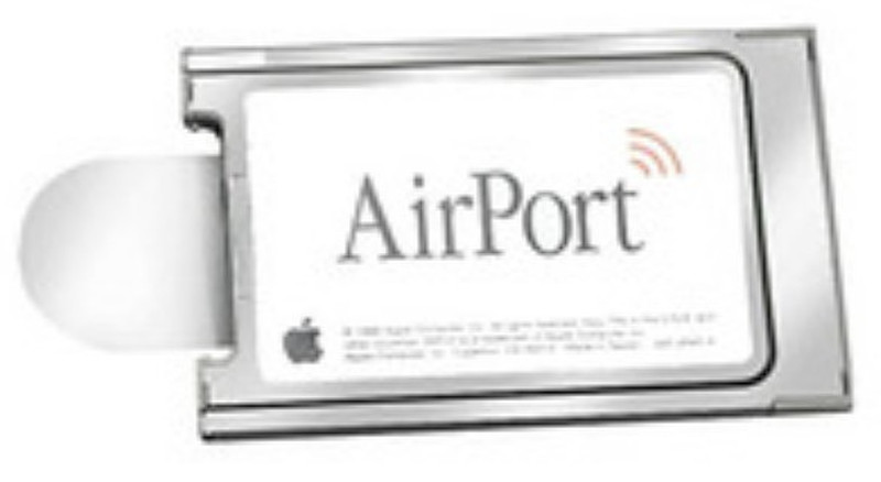 Apple Airport card. 11Mbps 802.11b WLAN 11Mbit/s