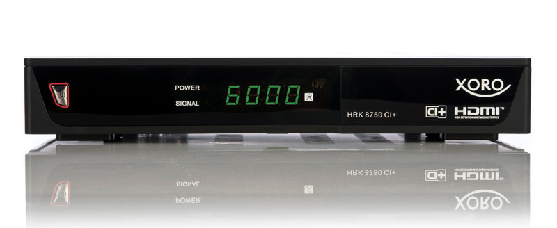 Xoro HRK 8750 CI+ Кабель Full HD Черный приставка для телевизора