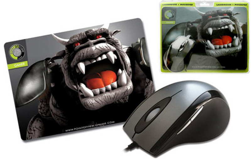 Point of View GL1600XTR Gaming Laser mouse USB+PS/2 Laser 1600DPI Maus
