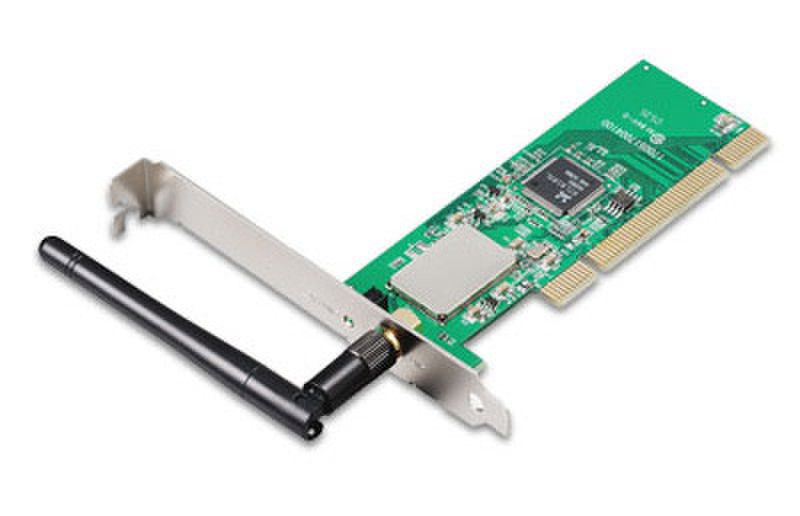 Point of View Wireless LAN PCI Card with antenna - 54Mbps - IEEE802.11G 54Mbit/s networking card