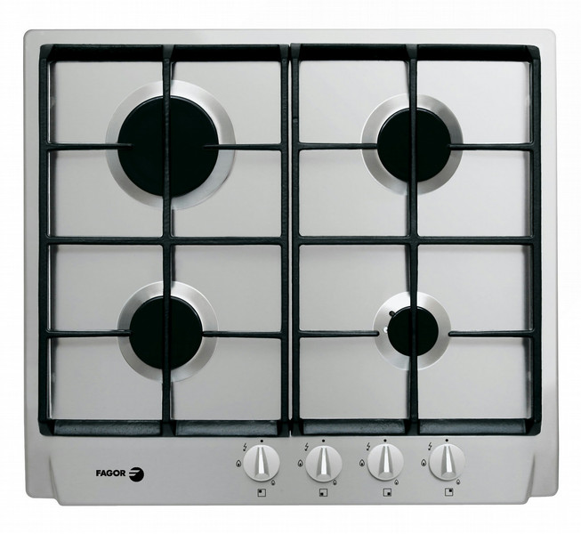 Fagor 6FI-4GLSXBUT Встроенный Gas hob Нержавеющая сталь