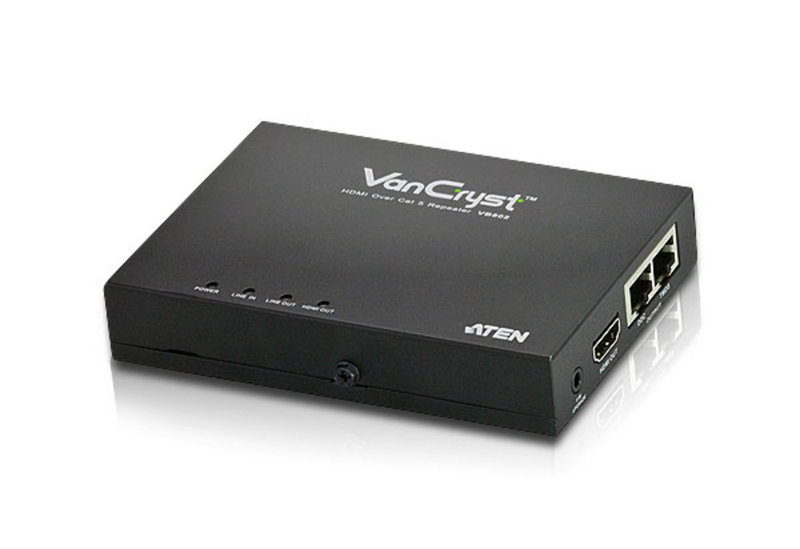Aten VB802 AV repeater Schwarz Audio-/Video-Leistungsverstärker