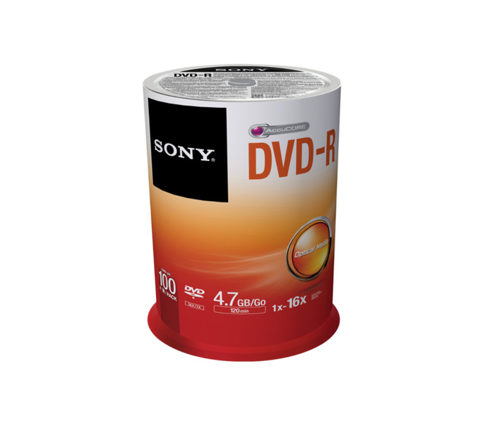 Sony 100DMR47SP blank DVD