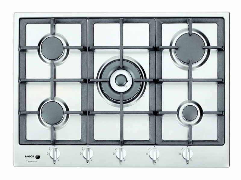 Fagor 3FI-5GLSTXNAT Встроенный Gas hob Нержавеющая сталь