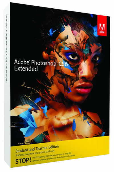 Adobe Photoshop CS6 Extended Student & Teacher Edition, Mac, NOR