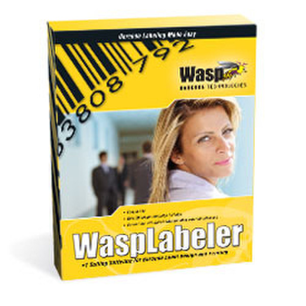 Wasp WaspLabeler – Barcode Label Design Software, 3 User 3user(s) bar coding software