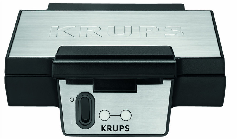 Krups Grcic FDK251 2вафля(и) Черный, Нержавеющая сталь вафельница