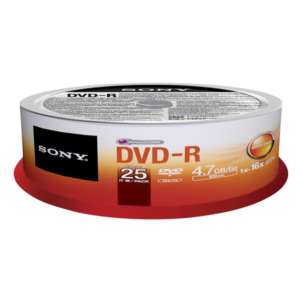 Sony 25DMR47SB blank DVD