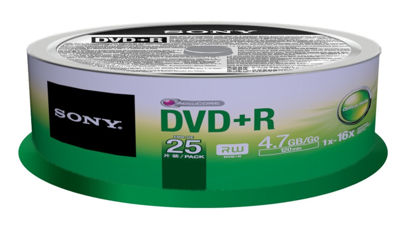 Sony 25DPR47SP blank DVD