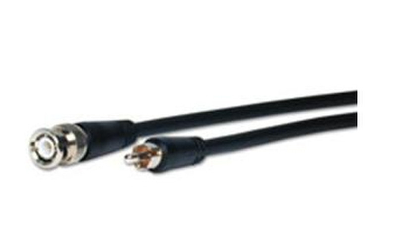 Comprehensive BNC-RCA-25ST 7.6m RCA Black video cable adapter