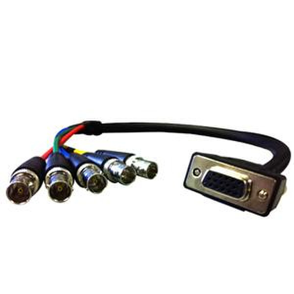 Comprehensive VGA15J-5BJ-6HR 1.8м VGA (D-Sub) Черный адаптер для видео кабеля