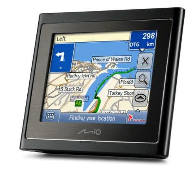 Mio Moov 200 Europa Fixed LCD Touchscreen 145g Black navigator