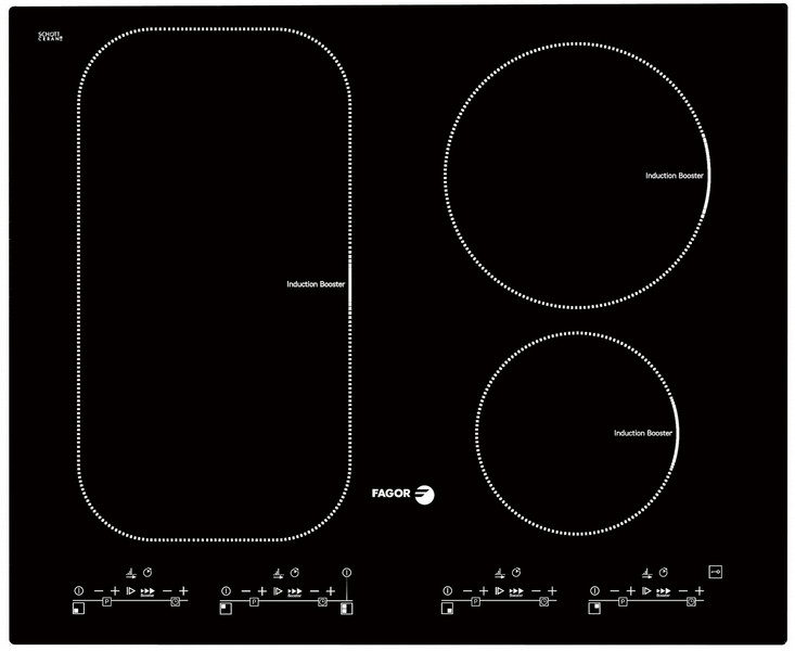 Fagor IF-ZONE40S Eingebaut Elektrische Induktion Schwarz