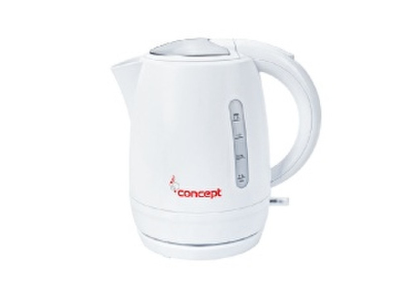 Concept RK2110 1.2L Stainless steel,White 2200W electrical kettle