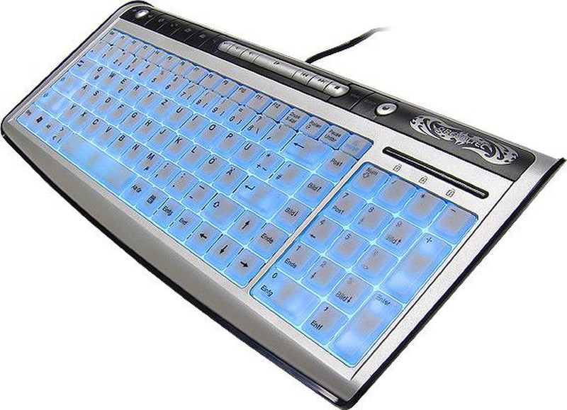 Revoltec LightBoard Advanced DE USB Tastatur