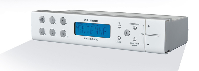 Grundig Sonoclock 691 DAB+ Часы Цифровой Белый радиоприемник