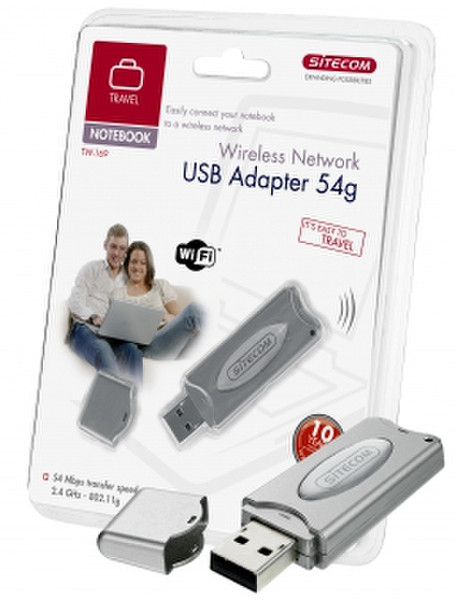 Sitecom Wireless Network USB Adapter 54 g 54Mbit/s Netzwerkkarte
