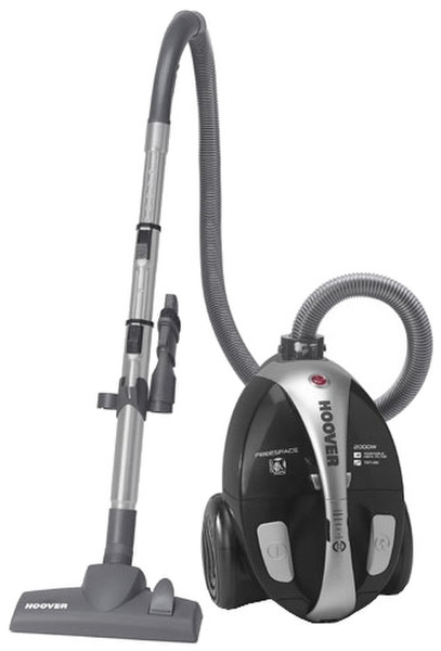 Hoover TFS 5207 Цилиндрический пылесос 2.3л 2000Вт Черный, Серый