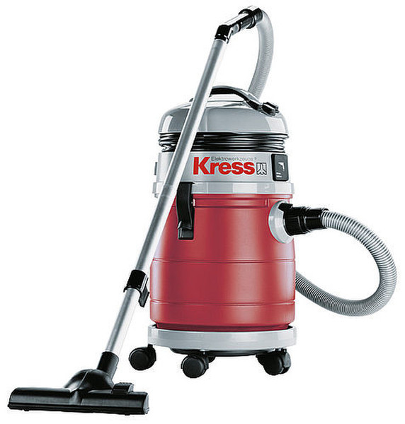 Kress 1200 NTX EA Cylinder vacuum 30L 1200W Grey,Red