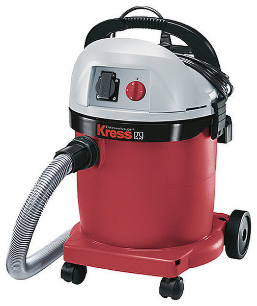Kress 1400 RS EA Set Drum vacuum 32L 1400W Grey,Red