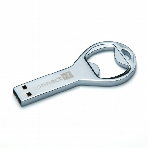 Connect IT CI-74 4GB USB 2.0 Type-A Metallic USB flash drive