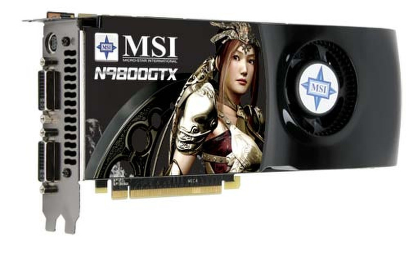 MSI N9800GTX-T2D512-OC graphics card