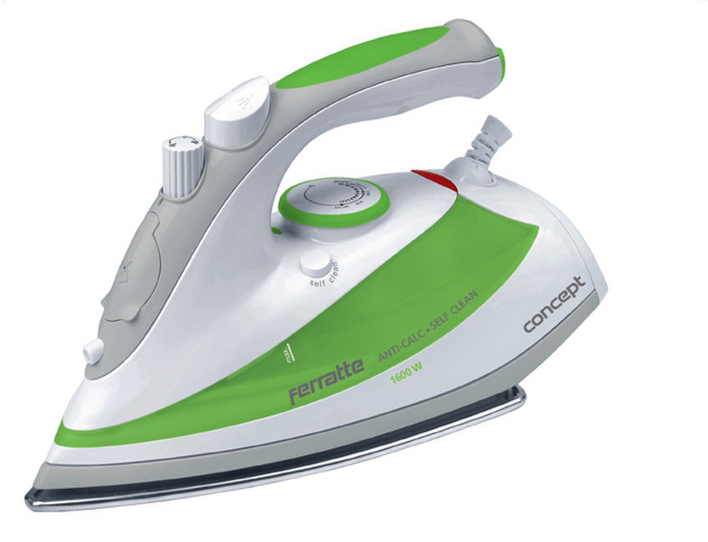 Concept ZN-8006 Steam iron Stainless Steel soleplate 1600W Green