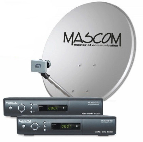 Mascom S-2600/60-T Satellite Full HD Black TV set-top box