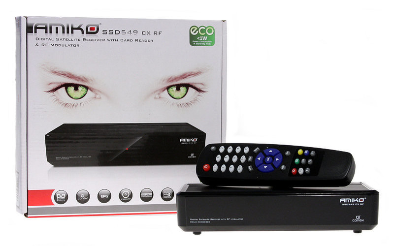 Amiko SSD549 CX RF Satellite Black TV set-top box