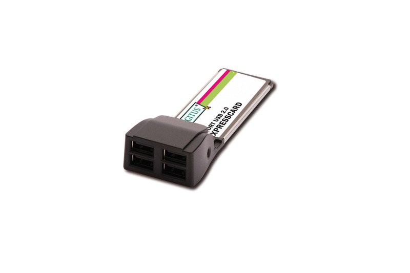 Digitus USB 2.0 ExpressCard interface cards/adapter