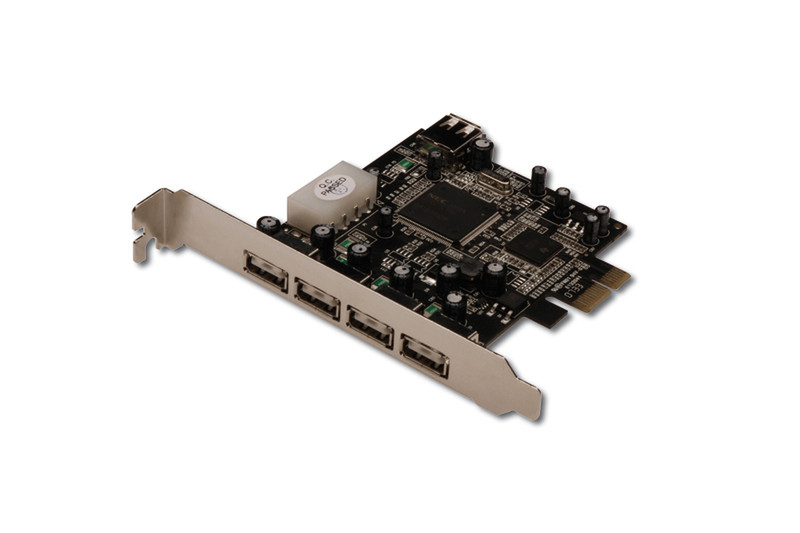 Digitus USB 2.0 4-port PCI Express card interface cards/adapter