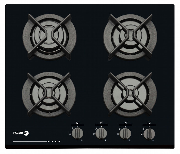 Fagor 6CFI-4GLSBUT built-in Gas Black