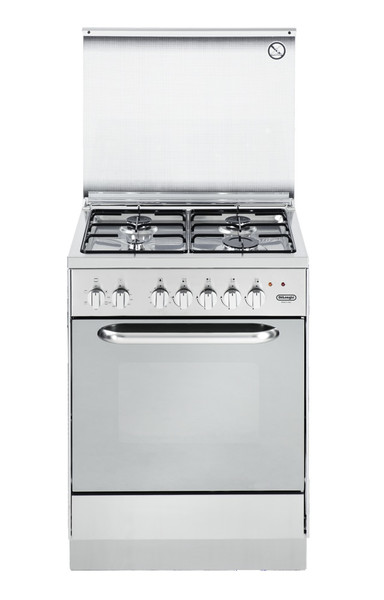 DeLonghi DEMX 654 Freistehend Gas hob A Edelstahl Küchenherd