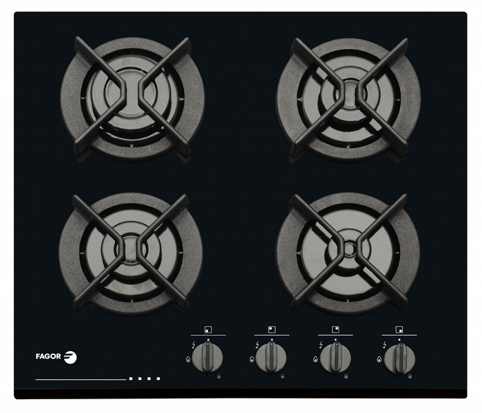 Fagor 6CFI-4GLSNAT Встроенный Газ Черный