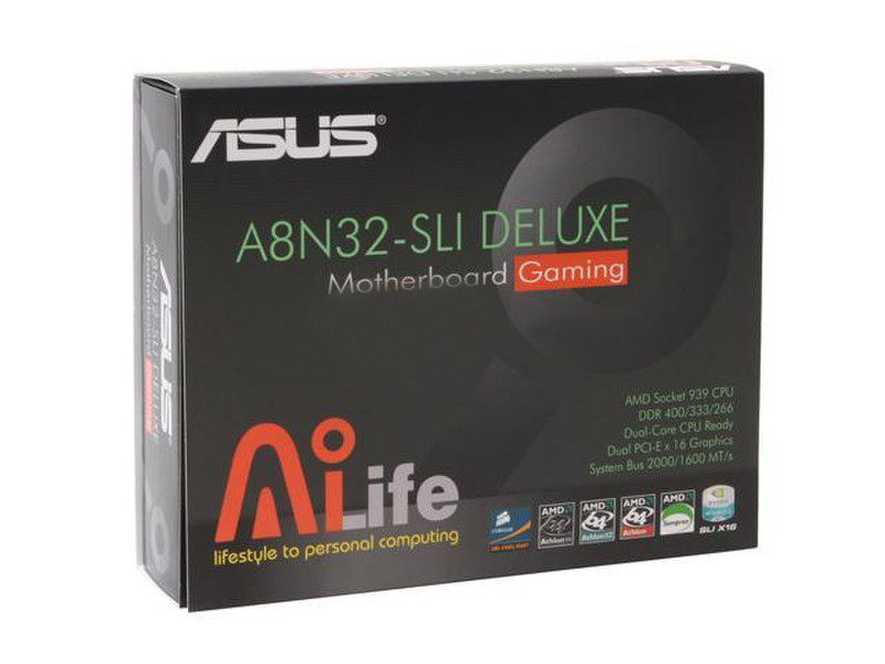 ASUS A8N32-SLI Deluxe Разъем 939 ATX материнская плата