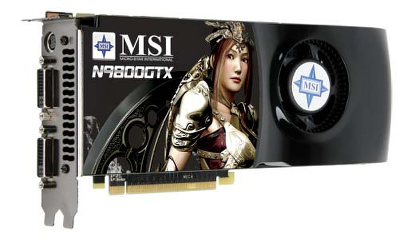 MSI N9800GTX-T2D512-OC GeForce 9800 GTX GDDR3 graphics card