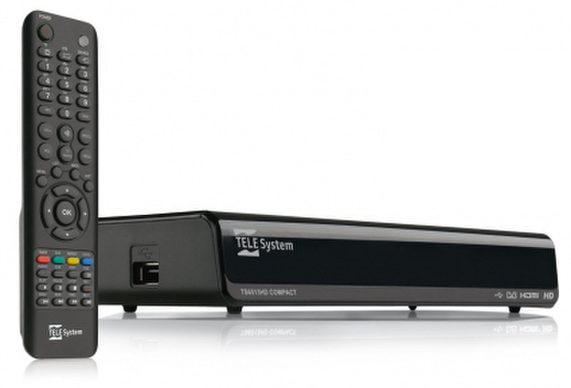 TELE System TS6513HD REC16 Terrestrial Full HD Черный приставка для телевизора